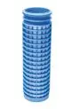 BWT-Filterelement in blauer Farbe mit gestapelter Struktur, geeignet für die Filtration. Produkt hat eine zylindrische Form mit durchgehenden Rillen.